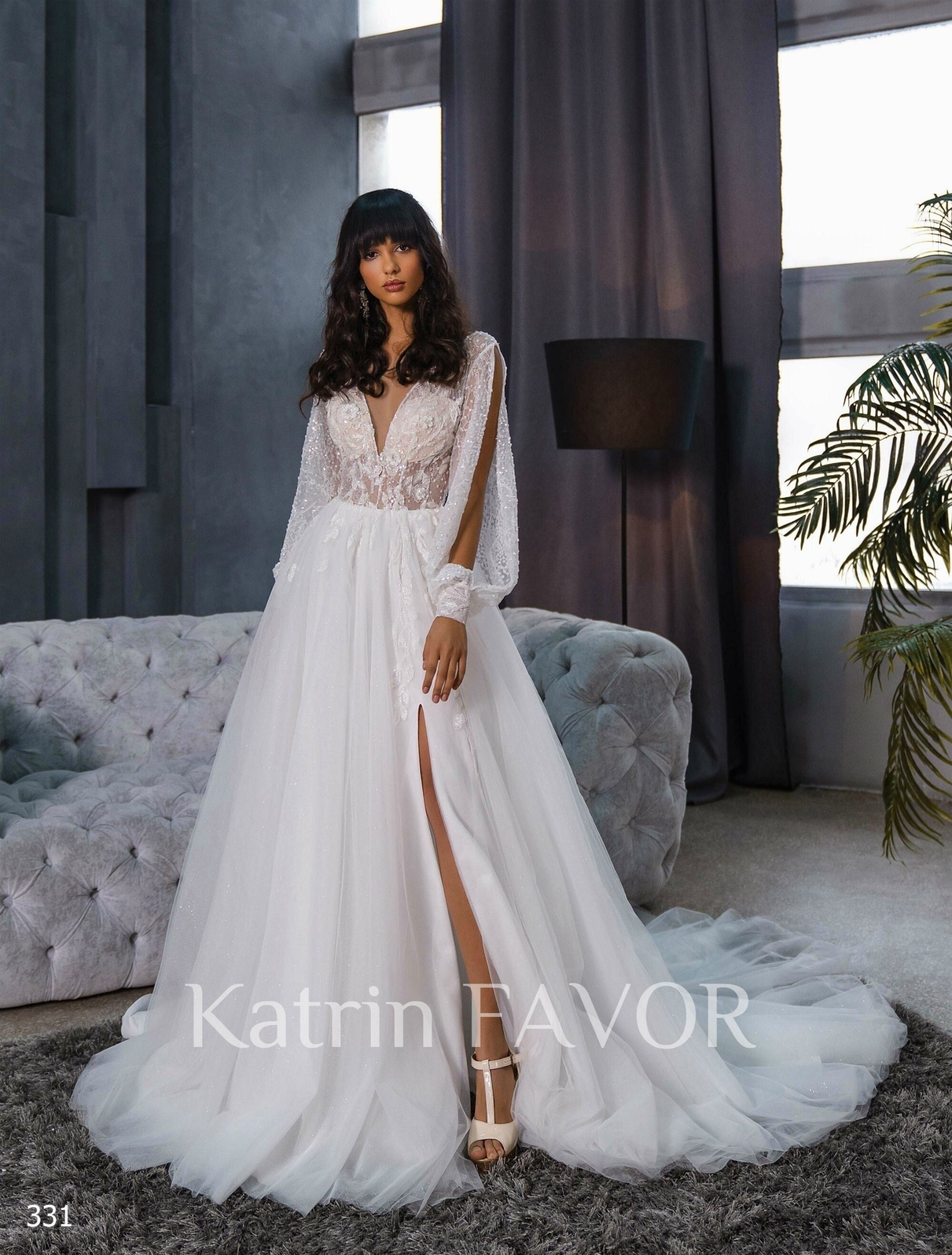 bohemian garden wedding dress