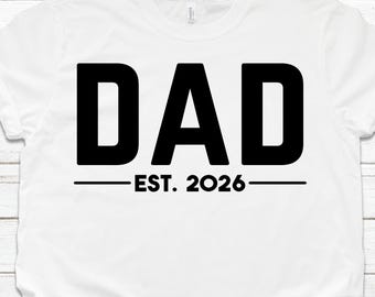 Maglietta regalo per papà / Maglietta per la festa del papà / Compleanno personalizzato per papà / Anno EST