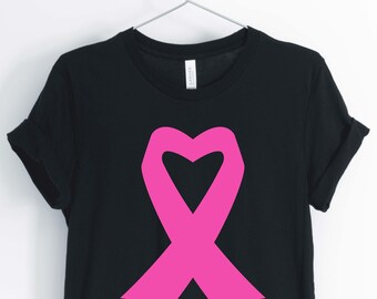 Cinta rosa, camisa de concienciación sobre el cáncer, camisa de cáncer de mama, regalo para sobreviviente, unisex & camisas de mujer