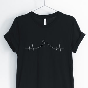 Hiking Heartbeat, Hiking Shirt, Hiking Lover, Hiking Enthusiast, Camping T-Shirt, Gift for Hiker, Unisex & Women's Shirts