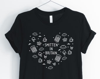 Smitten In Britain, British Shirt, Great Britain, England Shirt, London Gift, Distant Relationship T-Shirt, Unisex & Women's Shirt