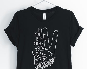My Peace Is In Greece, Greece Shirt, Greece Travel, Greece Tourist, I Love Greece T-Shirt, Greece Gift, Unisex & Women's Shirt