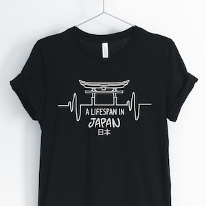 A Lifespan In Japan, Japanese Shirt, Japan Tourist, Japan Travel, I Love Japan, Japan Heartbeat T-Shirt, Japan Gift, Unisex & Women&#39;s Shirts