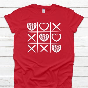Valentines Day Shirt, Valentine's Day Shirts for Women, Tic Tac Toe Valentine Shirt, Teacher Valentine Shirt, Unisex & Women's Shirts