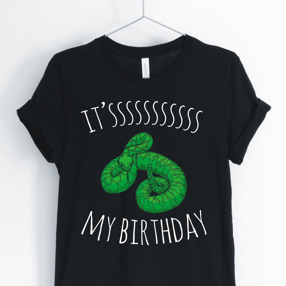 Snake Owner Gifts, Snake Shirt, Snake Birthday, Cute Snake, Snake, Funny Snake,It'Sssssssss My Birthday, Unisex & Women'S Shirts Livingmall