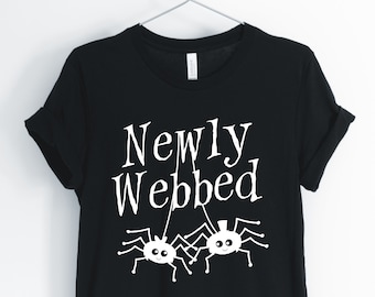 Neu eingefädelt, Spider, Spinne Shirt, Spider Paare, Spider Hochzeitsgeschenk, niedliche Spinne T-Shirt, Spider Geschenke, Unisex & Frauen Shirts
