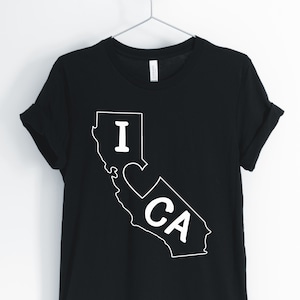 I Love California, California, California State, Cute California, California Locale T-Shirt, California Gift, Unisex & Women&#39;s Shirts