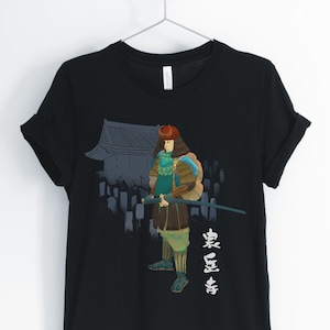 Sengakuji Shrine, Japanese Shirt, Japanese Shrine, Japanese Art, Ronin Samurai, Tokyo T-Shirt, Japanese Gift, Unisex & Women&#39;s Shirts