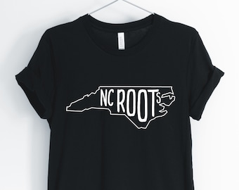 NC radici, North Carolina, North Carolina State camicia, North Carolina, Carolina Locale, Caroline radici camicie t-shirt, Unisex & femminile