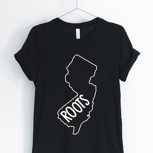 New Jersey wortels, New Jersey, New Jersey Shirt, New Jersey State, New Jersey Locale, geboren In New Jersey T-Shirt, Unisex & vrouwen Shirt