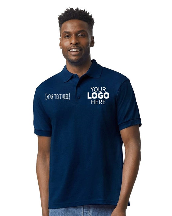 Custom Embroidery Polo Shirts With Your Text or Logo, Golf Polo