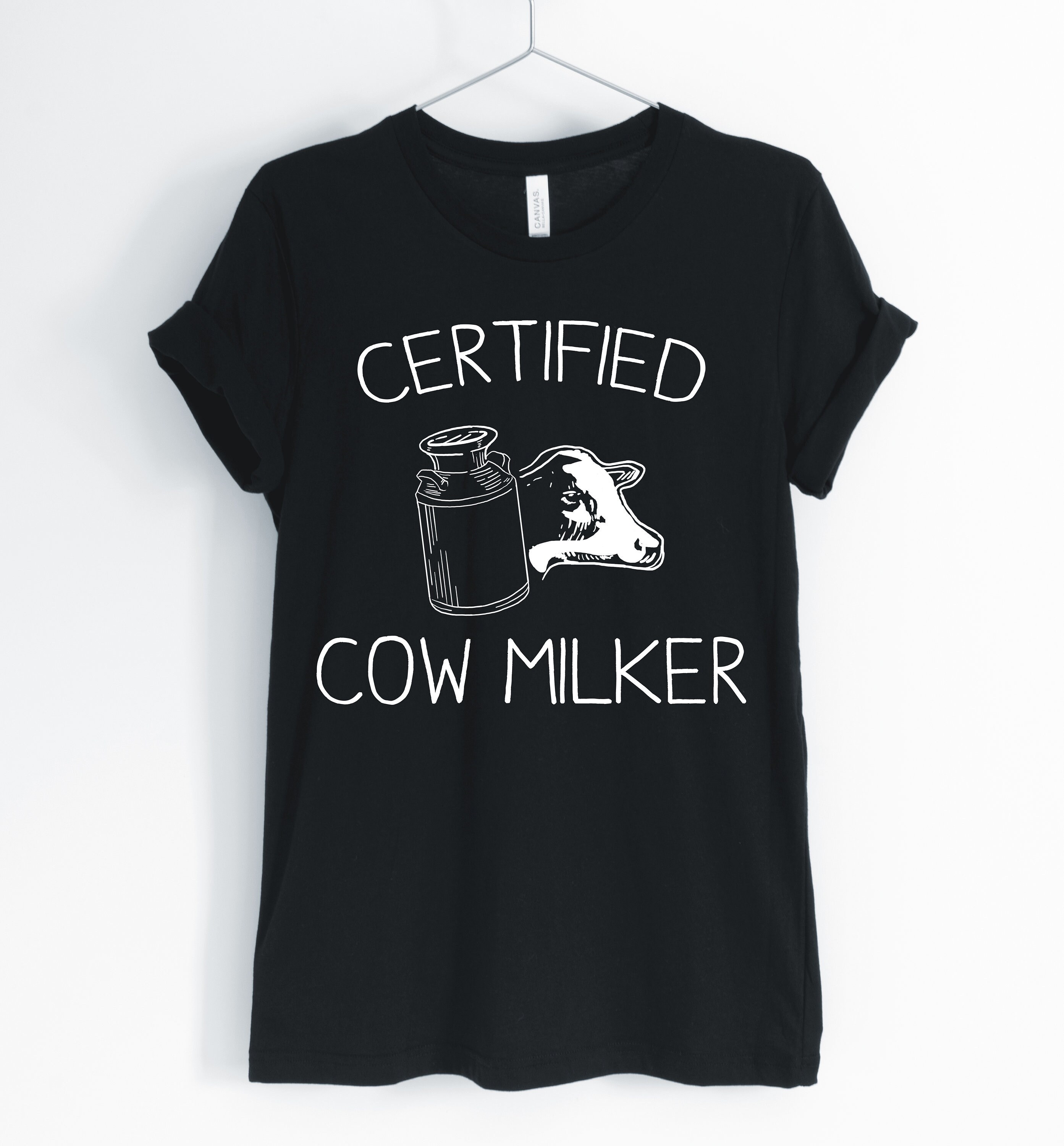 Certified Cow Milker, Cow, Cow Shirt, Funny Cow T-Shirt, Cow Milker, Cattle Farm, Southern Country Life Gift, Unisex & Women's Shirts