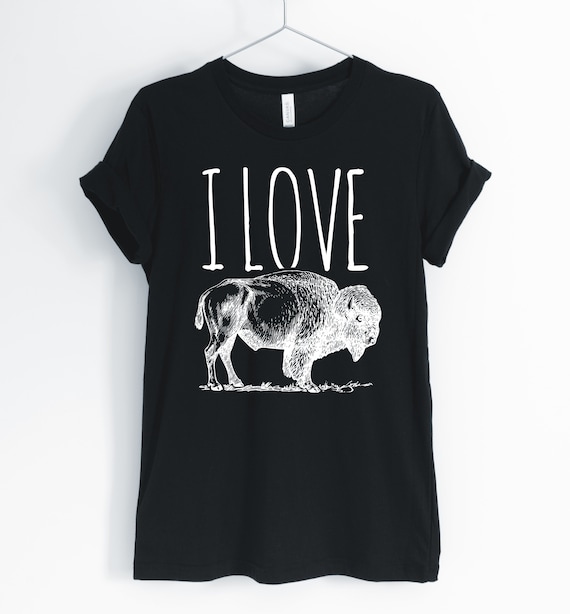 I Love Bison, Bison, Bison Shirt, Vintage Bison, I Love Bison, Bison Gifts, Cute Bison, Buffalo Herder, Unisex & Women's Shirts