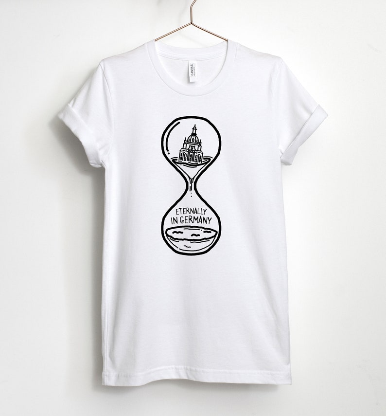 Eternamente en Alemania, Camisa de Alemania, Camisa de Berlín, Me encanta Alemania, Alemania viajes, estudiar en el extranjero, Regalo de Alemania, Unisex & Camisas de mujer Blanco
