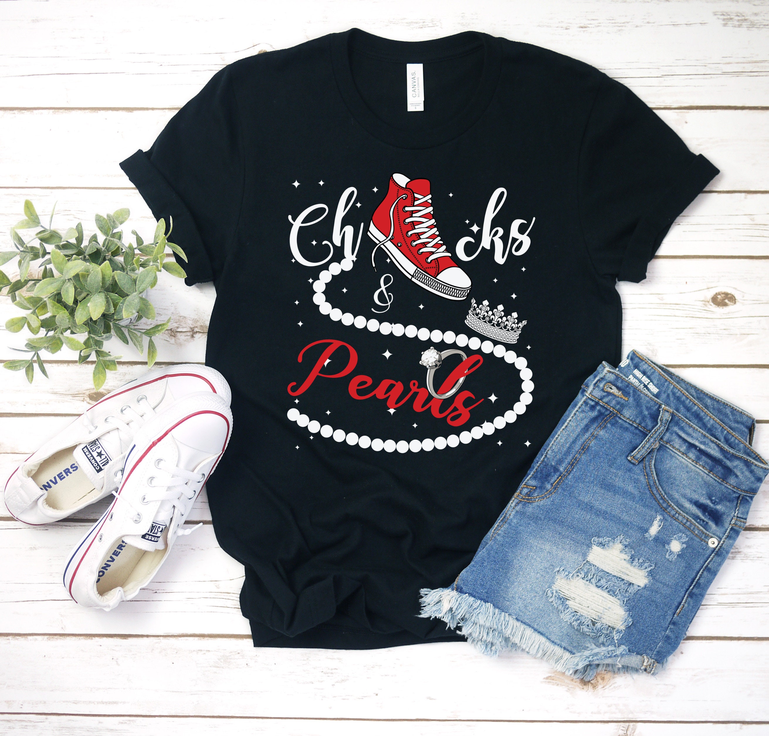 Red Converse T Shirt - Etsy