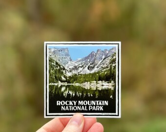 Rocky Mountain National Park Sticker · Waterproof and UV Resistant Vinyl Decal · Hiking Gift