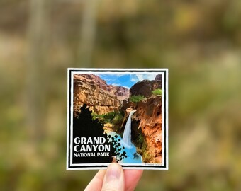 Grand Canyon National Park Sticker · Waterproof and UV Resistant Vinyl Decal · Hiking Gift