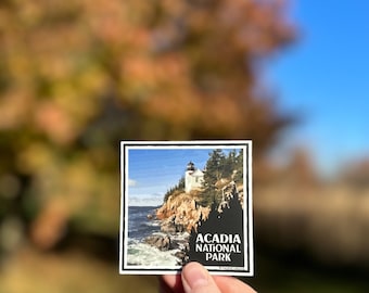 Acadia National Park Sticker · Waterproof and UV Resistant Vinyl Decal · Hiking Gift