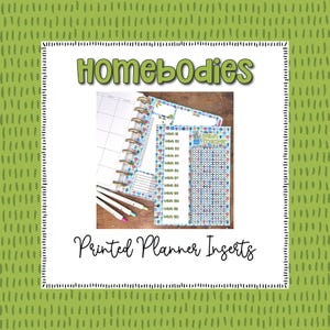 Homebodies Printed Planner Inserts · Disc Bound Monthly Refill Pages · Happy Planner Classic HP 7x9 · Houseplants Plant lovers