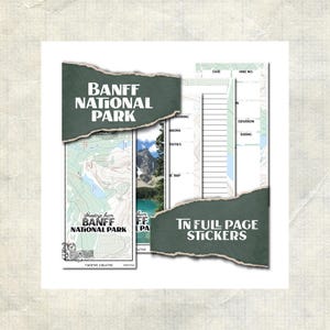 Zion National Park · Hiking Log and Trail Journal sticker sheets · Full Page Planner Inserts · Travelers Notebook TN 4x8"