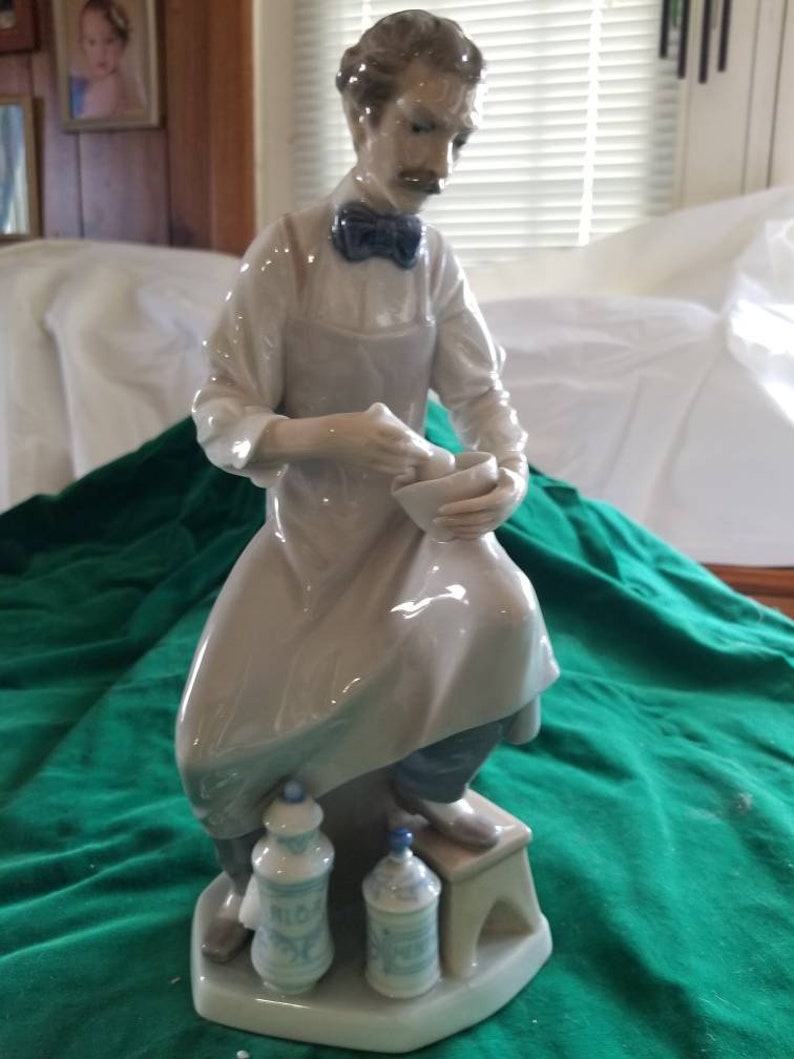 LLADRO 4844 Pharmacist Figurine Glossy. RARE Comes With Etsy