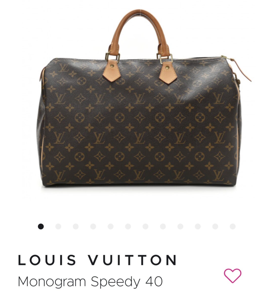 Louis vuitton speedy 40 best sale vintage
