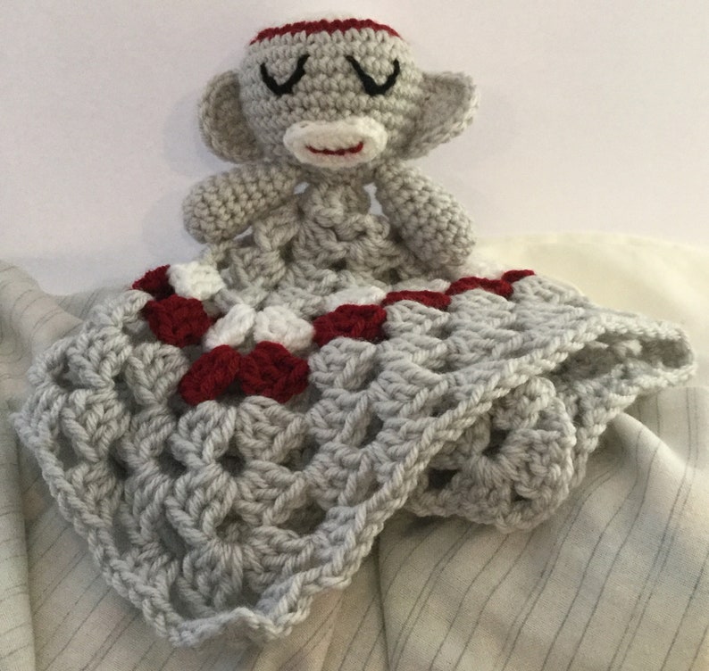 sock monkey snuggle buddy