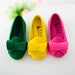 Yellow, Pink, & Green Girls Kids Big Bow Loafers Dress Shoes. Girls Maryjane Shoes for Wedding, Flower Girl, Princess, Birthdays, Easter 