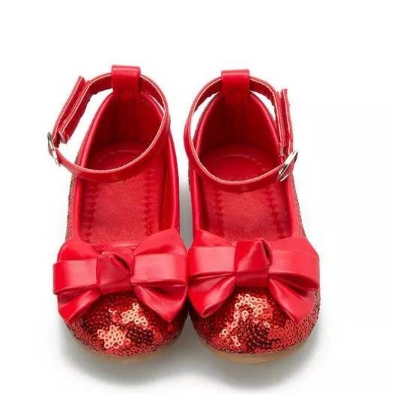 Red and Navy Blue Toddler Girls Sequin Maryjane Shoes With Etsy