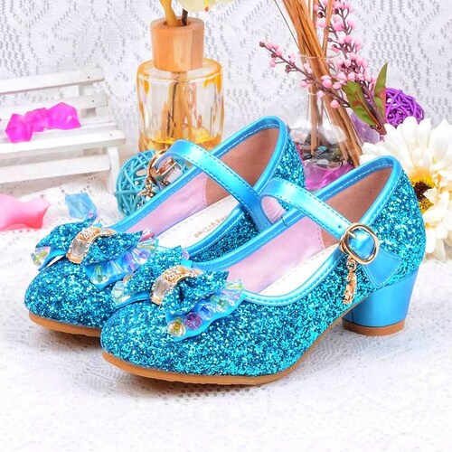 Blue Elsa Shoe Blue Frozen Shoes Princess Elsa Maryjane - Etsy