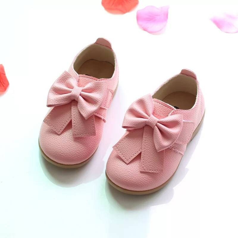 Pink Toddler Girls Kids Dress Shoes with Big Bows. Wedding Etsy