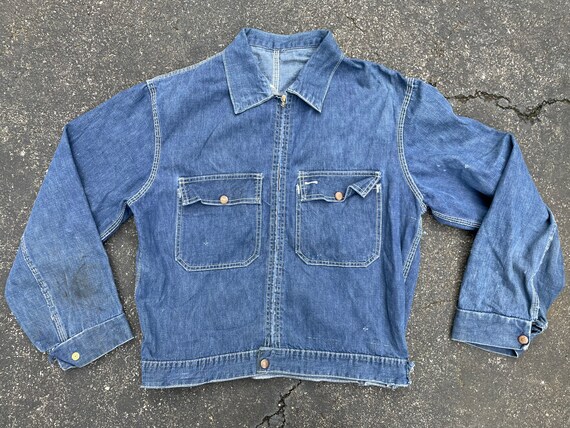 50s Selvedge Denim Shop Jacket - Gem