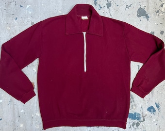 vintage half zip sweater