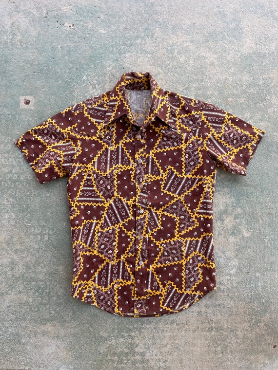 Handmade 70s Collared Shirt