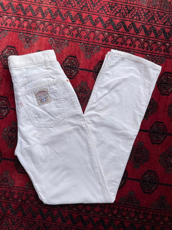 Liverpool Pants - Cream Cotton Corduroy Pants