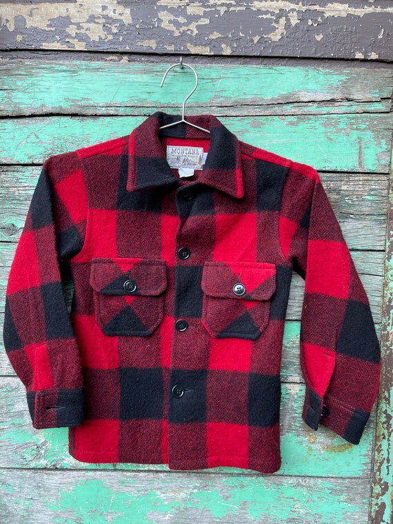 Woolen Buffalo Plaid Shirt Jacket