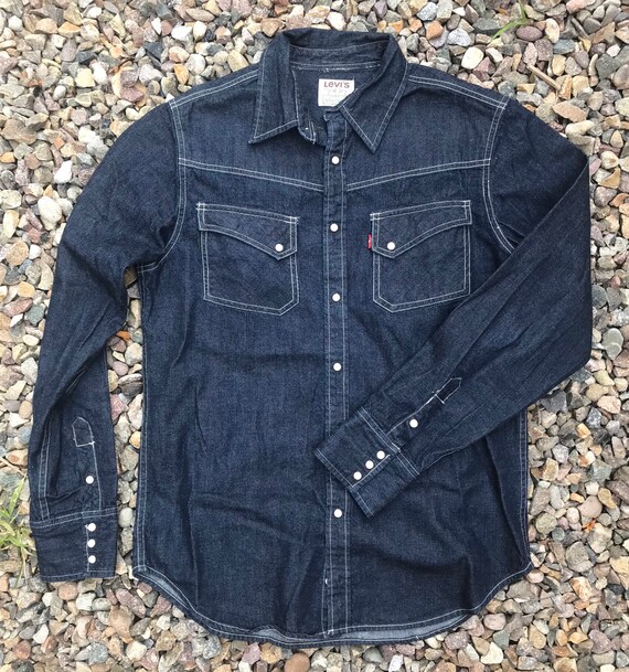 Levis Authentic Denim Pearl Button Down