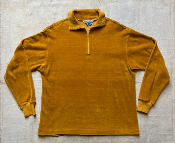 [YESEYESEE] ★ Velour Half-zip Velour Half Zip Pullover - Etsy