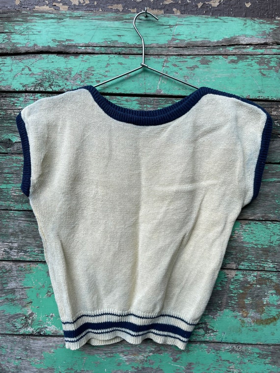 Sleeveless Knit Sweater