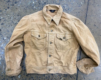Vintage 70s: Rare Lee Rider Moleskin Jacket - Brown - Made