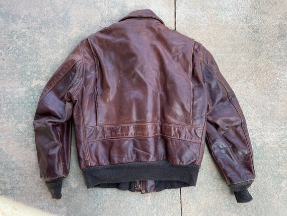 Genuine Leather Schott Bomber Jacket - image 5