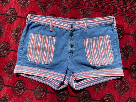 60s/70s Denim Shorts - image 1