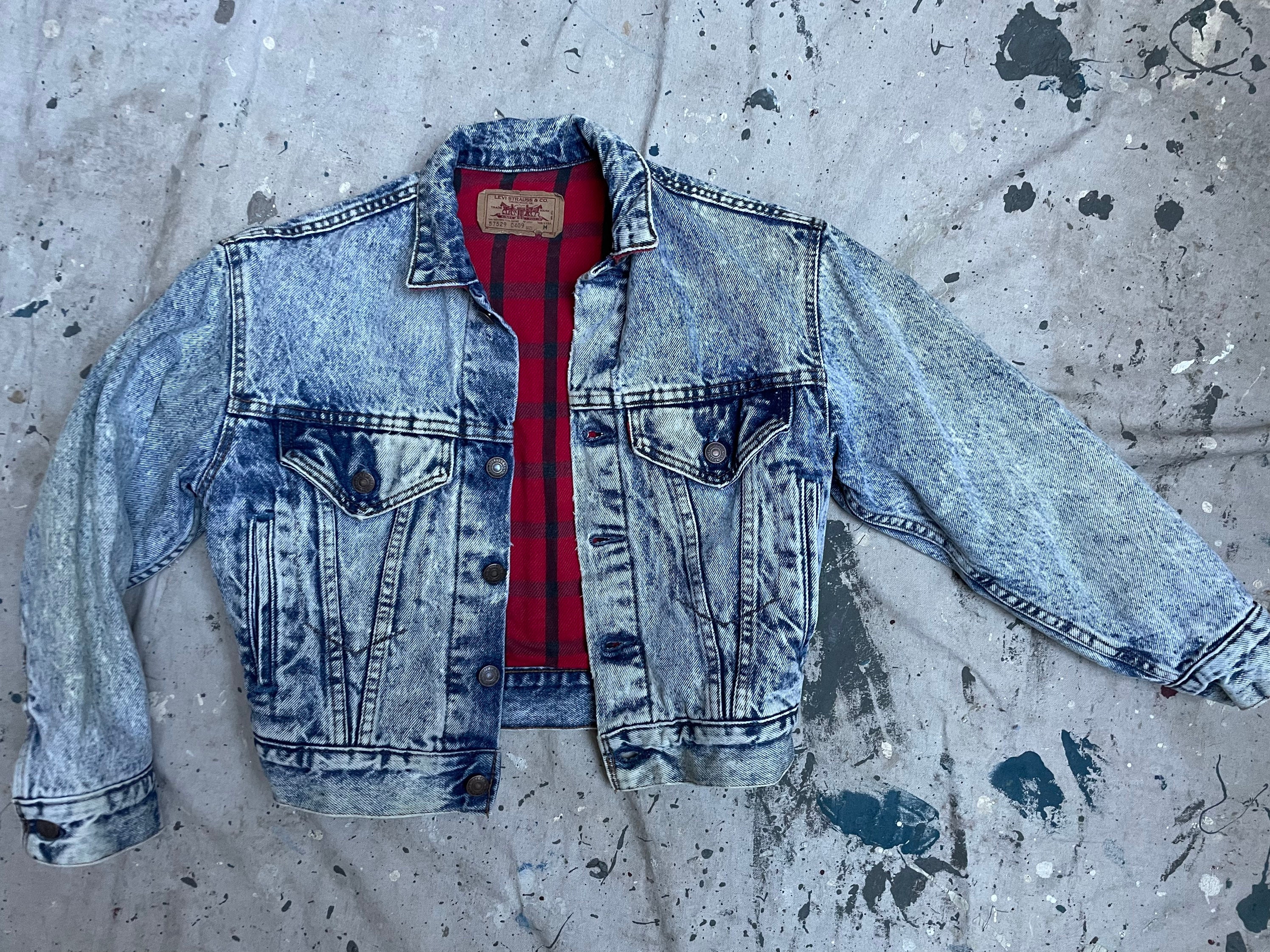 flannel lined blue jean jacket