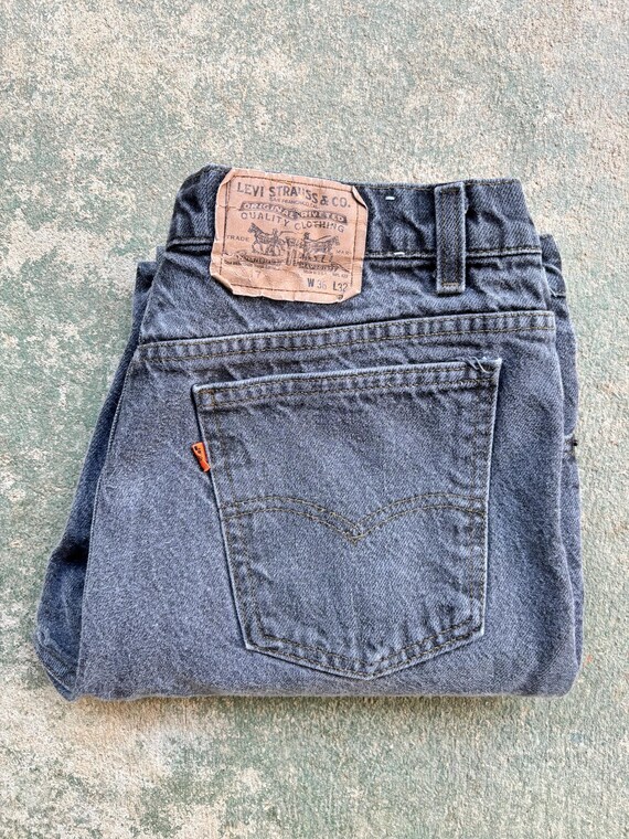 VTG RARE ORIGINAL 1970s LEVIS ORANGE TAB TYPE 3 TRUCKER DENIM JACKET  S 36”