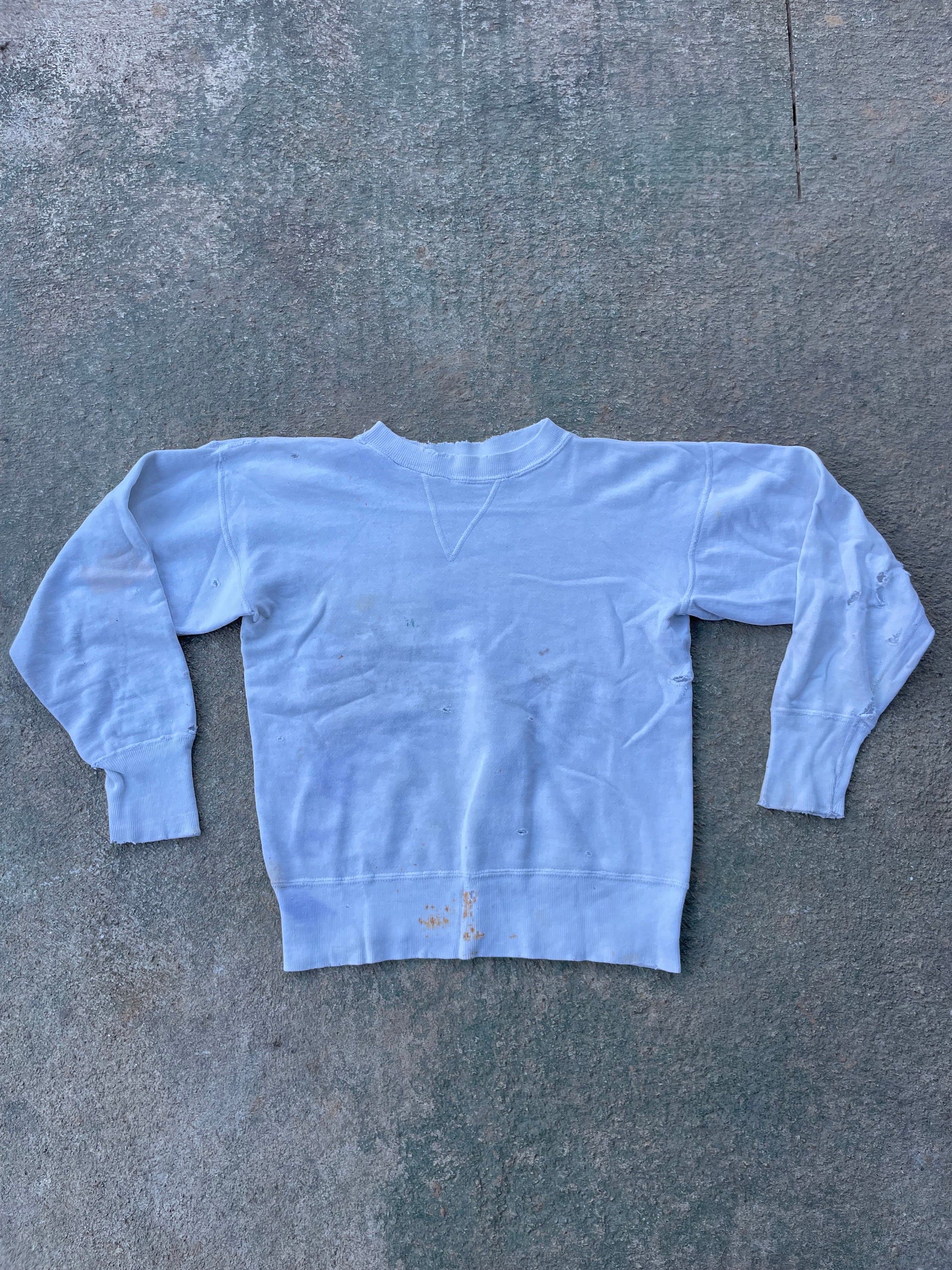 1960s Single V Crewneck Sweatshirt Vintage Grunge Punk Skate
