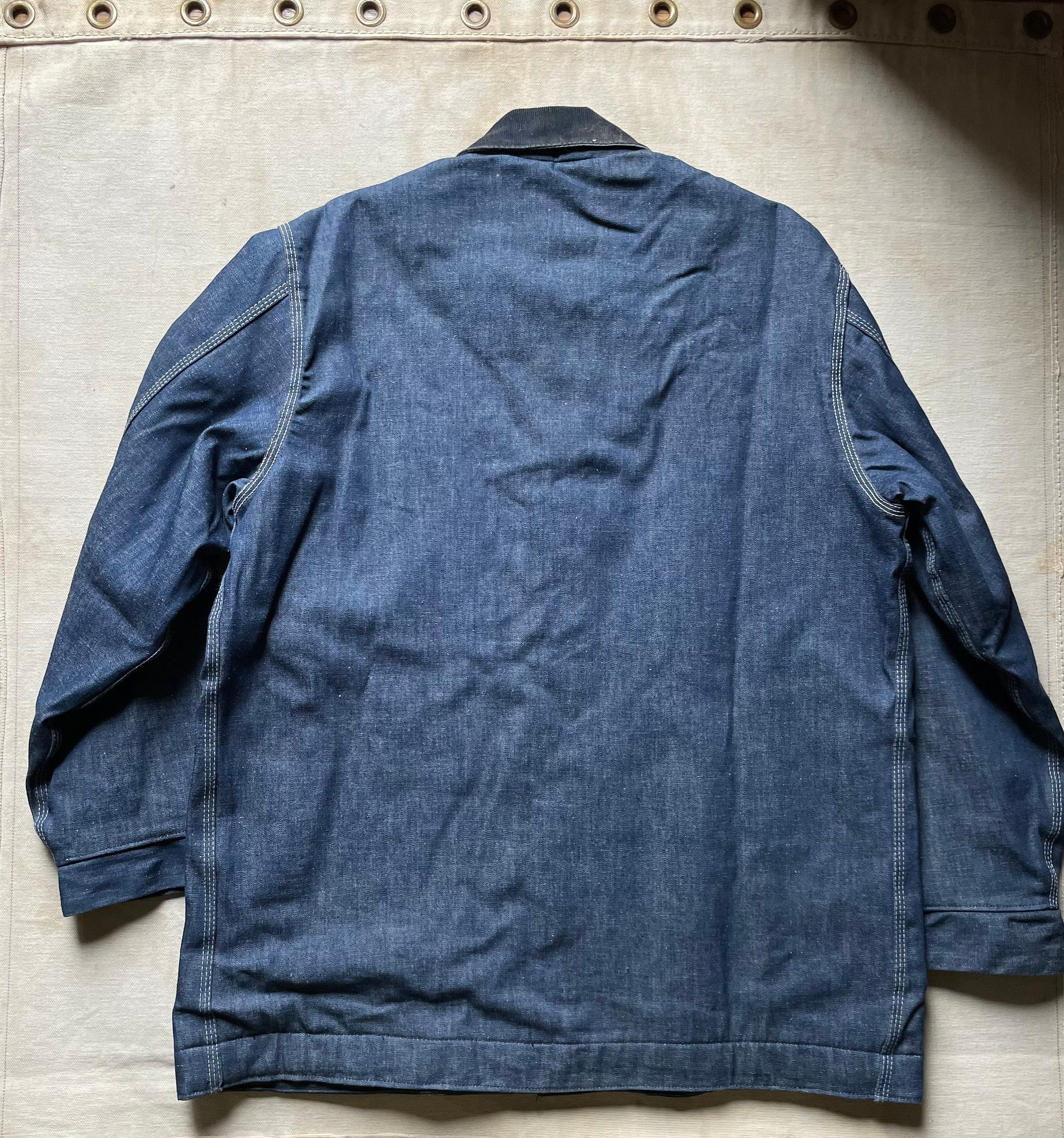 Rescue/Ladder - Custom Denim Chore Jacket (Blanket Lined)