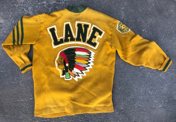 RARE 1940s Lane Tech Varsity Cardigan