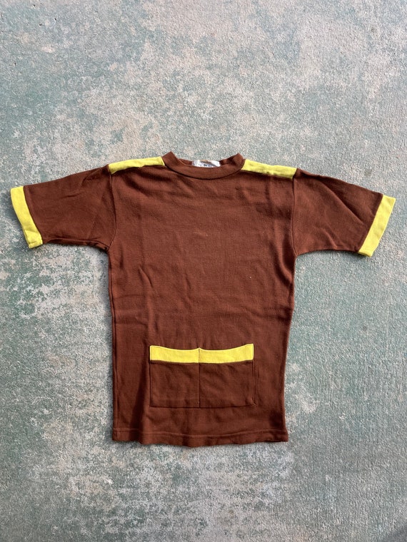 Vintage Brown Pocket T-shirt - image 1