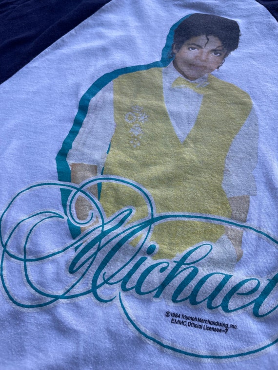 1984 Michael Jackson Raglan Sleeve T-shirt - image 2