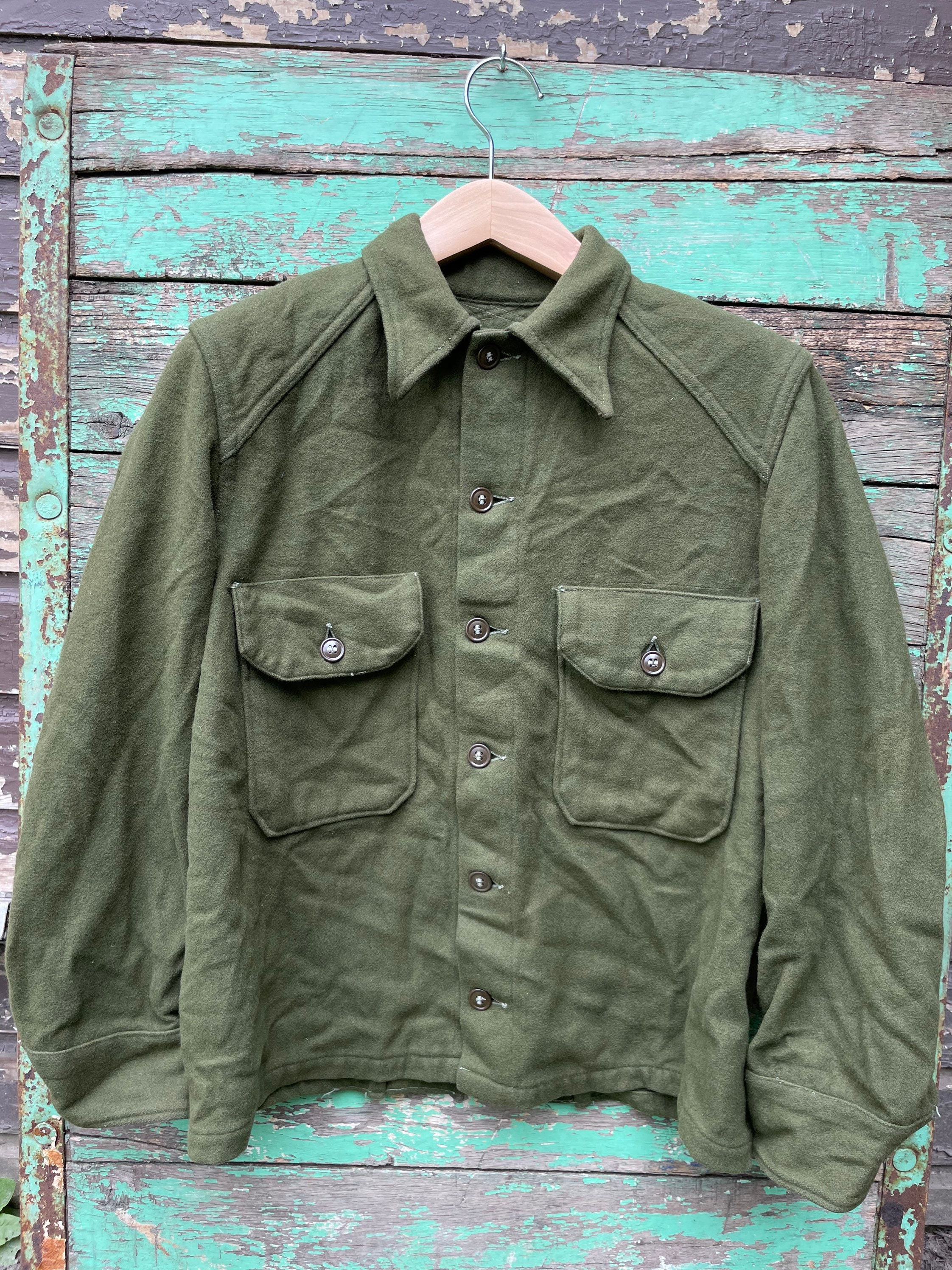 Military Issue Wool Field Shirt - Etsy